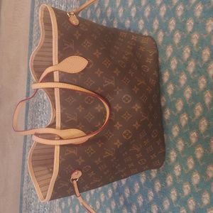 Brown and Tan Tote Purse